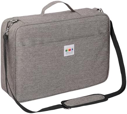 JAKAGO 480 Slots Colored Pencil Case Extra Large Capacity Pen Holder for Artist Painter Zipper Organizer Bag for Marker Highlighter Storage Case for Office Sketch Travel Supplies (Gray) by JAKAGO