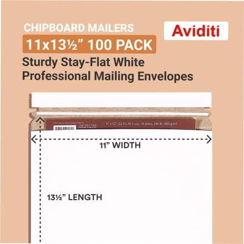 BOX USA StayFlat Mailers, 9"L x 11.5"W Pack of 100 and 11"L x 13.5"W Pack of 100 | Photo Document Shipping Storage Mailers - Image 6