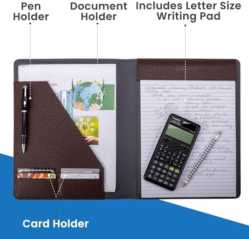 Case-it Business Padfolio | Letter Size | PAD-14 Brown - Image 2
