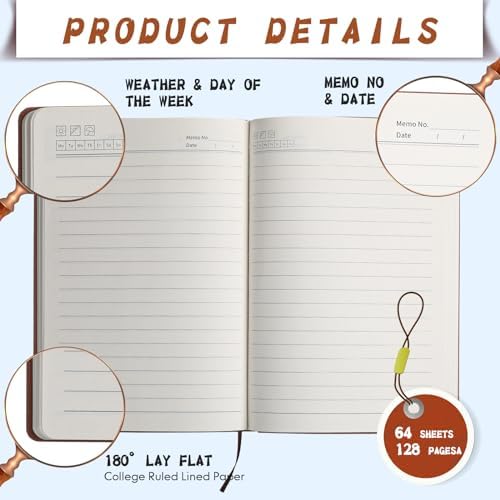 TaoBary A5 PU Leather Journals Bulk Colorful Tree Journal Notebook Soft Leather Cover Lined Ruled Writing Notebook for Back to School Office Group Team Volunteer(Classic Colors,24 Pcs) - Image 3