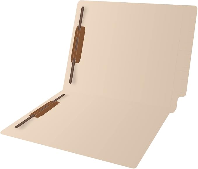 Ecom Folders End Tab Manila File Folders with Fasteners | Letter Size Medical and Business Record Filing Organizer | Reinforced Straight Cut Shelf Tabs | Expandable 11 Pt | Bulk Case of 250 Folders - Image 5