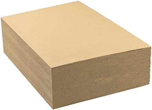 Golden State Art 50 Pack 11x14 Corrugated Cardboard Sheet 1/8" Flat Inserts by GoldenStateArt