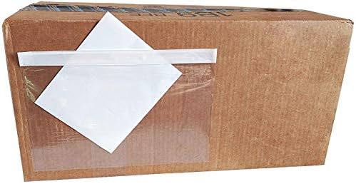 6" x 9" Clear Adhesive Top Loading Packing List Shipping Label Envelopes (500-Pack) - Image 2