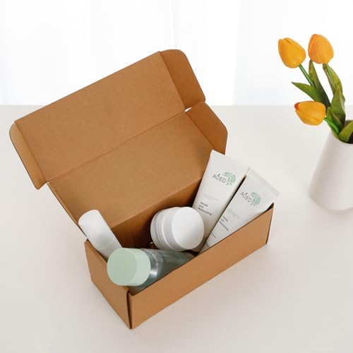 Kraft Brown Shipping Boxes 10x4x4 Inches, 20 Pack - Image 3