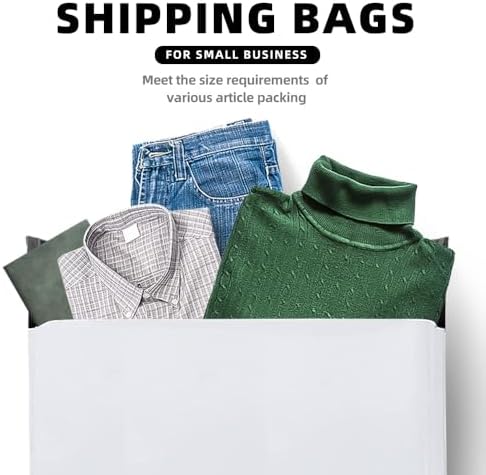 POLYSELLS 100 pcs 24x24 Inches White Poly Mailers Shipping Envelopes, Strong Adhesive Sealing, Waterproof, and Tear-resistant Postal Mailing Bags for Clothing, Books, and Accessories - Image 6