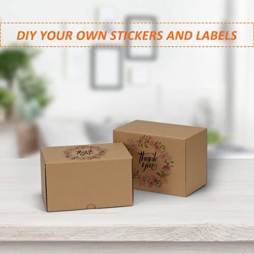 HORLIMER 7x5x4 inches Shipping Boxes Set of 25, Brown Corrugated Cardboard Box Literature Mailer - Image 4
