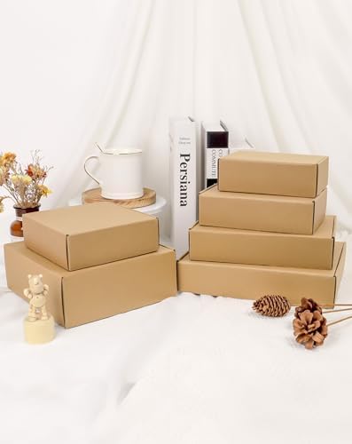50 Pack Small Shipping Boxes, 7x5x2 Inch Brown Cardboard Boxes for Small Business - Image 5