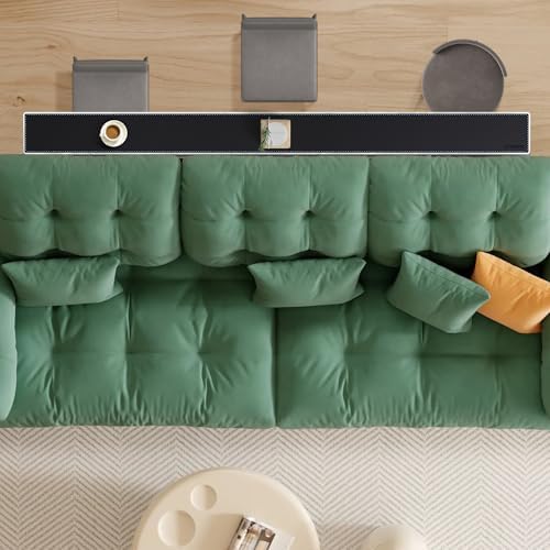 CENNBIE Console Table Leather Cover - 78.8 x 5.9 Inches Sofa Table Narrow Long Mat - TV/Media/Gaming/Center Console Table Protector Pad for Narrow Side Table, Sideboard, Entryway Table (Black) - Image 4
