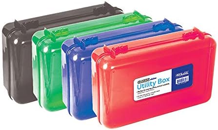 BAZIC PRODUCTS Classic Multipurpose Pencil Box, Stackable, 4-Set by BAZICProducts