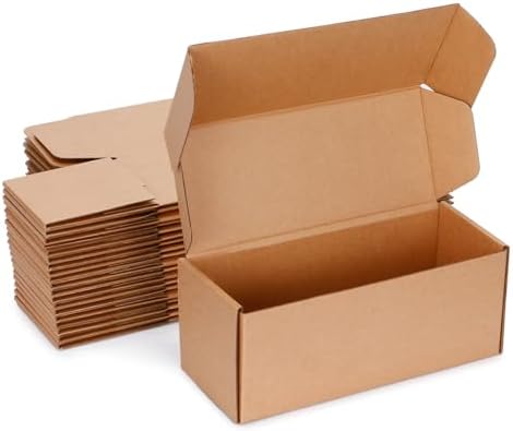 Kraft Brown Shipping Boxes 10x4x4 Inches, 20 Pack by DUZCLI