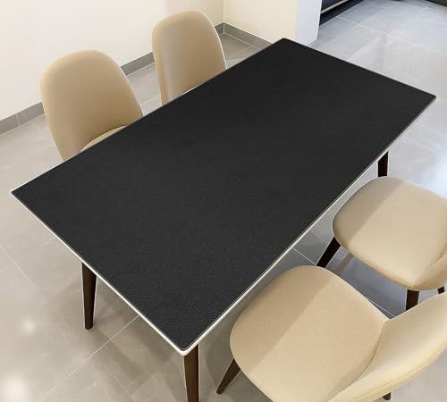 Warmstar Leather Table Cover 22 x60 Inch, 1.8MM Thick PVC Table Protector Waterproof, Desk Cover Protector Non-Slip Table Pad for Kitchen, Dresser, Gaming Desk,Dining Room Table by Warmstar