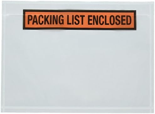 Sales4Less Packing List Envelopes 7.5" X 5.5" Pouches Invoice Enclosed Adhesive Bags Pack of 100 - Image 4
