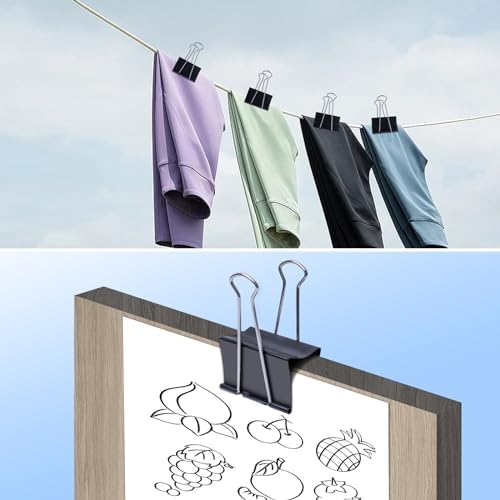 Ufmarine Jumbo Binder Clips 3 inch (6 Pcs), Extra Large Binder Clips Giant for Office Supplies (Pack of 3) - Image 6