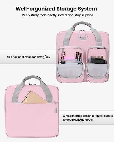 4 Inch Zipper Binder 3 Ring with Shoulder Strap,Tough/Multi-Pocket - Image 3