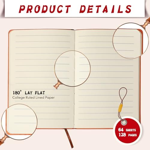 TaoBary 48 Pcs Pu Leather Journals Notebook Bulk Colorful Tree Life Lined Journal Notebook Soft Pu Leather Cover Ruled Writing Notebook for Writing School Office Home 128 Pages (3.7 x 5.7 Inch) - Image 3