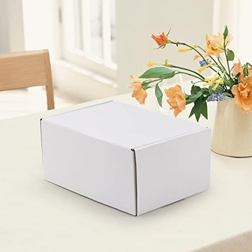 HORLIMER 9x6x4 inches Shipping Boxes Set of 25, White Corrugated Cardboard Box Literature Mailer - Image 6