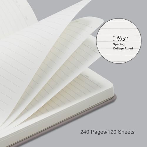Comix 8 Pack Lined Journal Notebooks for Work, 240 Pages, 5.5"x8.3" - Image 6