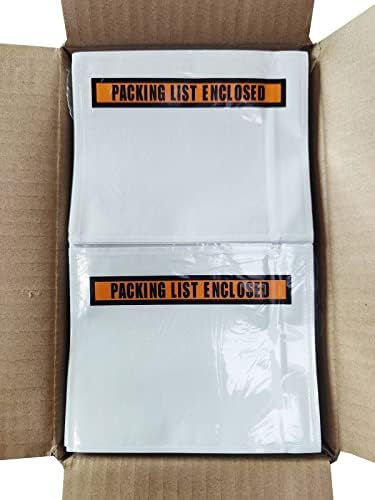 1000 Pcs Packing List Envelopes Pouches 4.5”x 5.5”,Packing Envelopes for Shipping Mailing Pouch Enclosed Bags with Packing Slips Invoice Label - Image 4