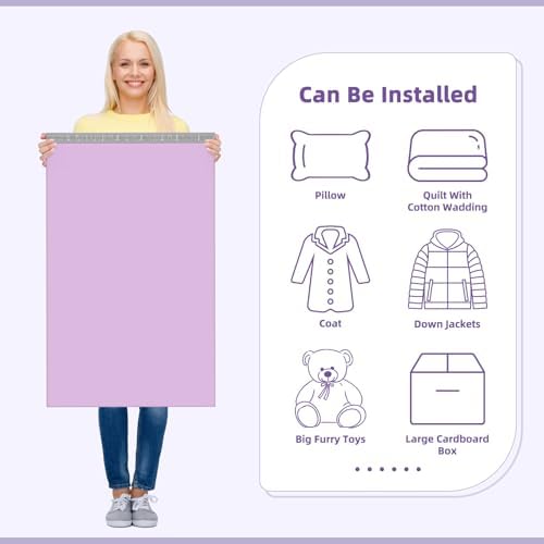 Fuxury Extra Large Poly Mailers 24x36" 25Pcs,XXL Jumbo Shipping Bags,Purple - Image 5