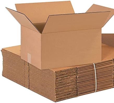 BOX USA Shipping Boxes Medium 16"L x 12"W x 8"H 25-Pack - Corrugated Cardboard Box for Moving, Mailing, Packing, Packaging and Storage by BOXUSA