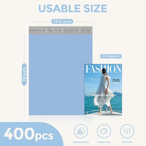Metronic Poly Mailers 14.5x19 400PC Large Shipping Bags for Small Business - Image 2