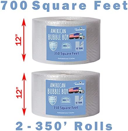 American Bubble Boy Small Plus Bubble, 700 Square feet, 12" Wide, Perforated Every 12", Original Grade - Image 2