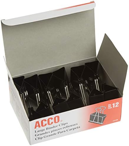 ACCO Binder Clips, Large, 2 Boxes, 12 Clips/Box (72102) - Image 3