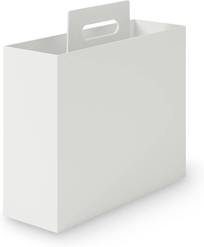 無印良品 MUJI 15930777 File Box with Handle with Recycled Polypropylene, Standard Type, Approx. Width 3.9 x Depth 12.6 x Height 11.2 inches (10 x 32 x 28.5 cm) by MUJI