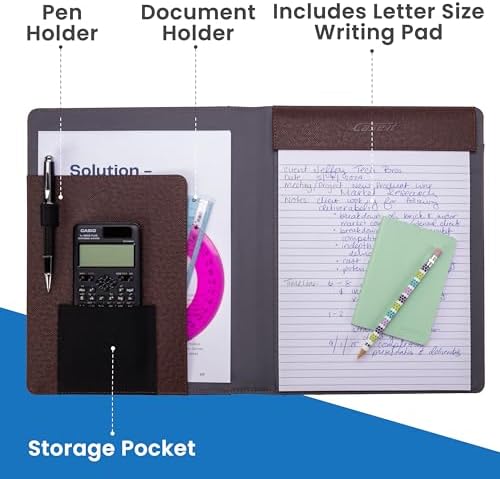 Case-it Business Padfolio | Letter Size | PAD-24 Brown - Image 2