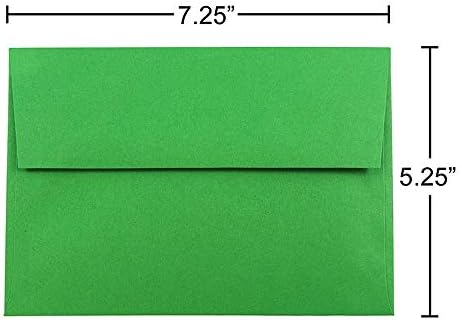JAM PAPER A7 Colored Invitation Envelopes - 5 1/4 x 7 1/4 - Green Recycled - Bulk 1000/Carton - Image 4