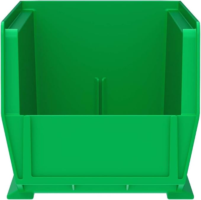 Akro-Mils 30234 AkroBins Plastic Storage Bins, 15"x5"x5", Green, 12-Pack | Space-Saving Stackable Bins for Garage, Pantry, Craft Organization - Image 7