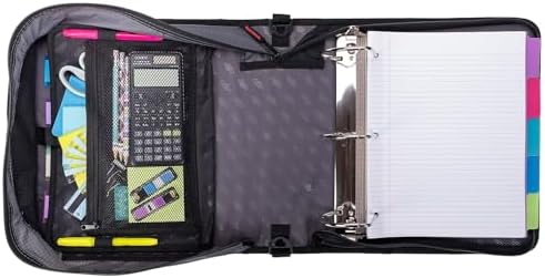 Case-it School Zipper Binder | 4-Inch D-Rings | 800-Sheet | D-186 Red - Image 4