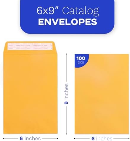 Goefun 100 Pack Manilla Envelopes 6x9 - Image 2