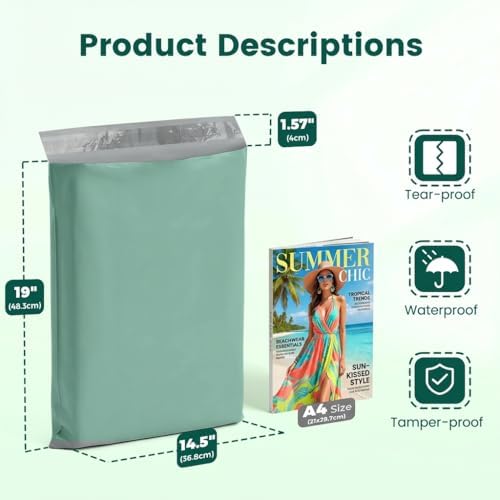 Metronic Bulk Poly Mailers 14.5x19 400 Pack, Self Seal Large Shipping Bags - Image 2
