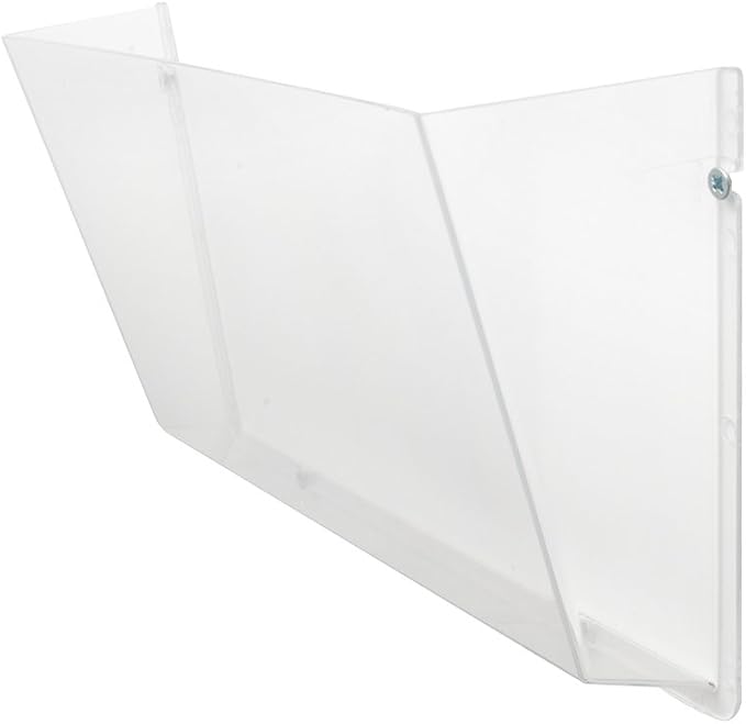 Deflecto Unbreakable DocuPocket, Wall File Organizer, Letter Size, Clear, Single Pocket, 14.5" x 3" x 6.5" (63201) - Image 5