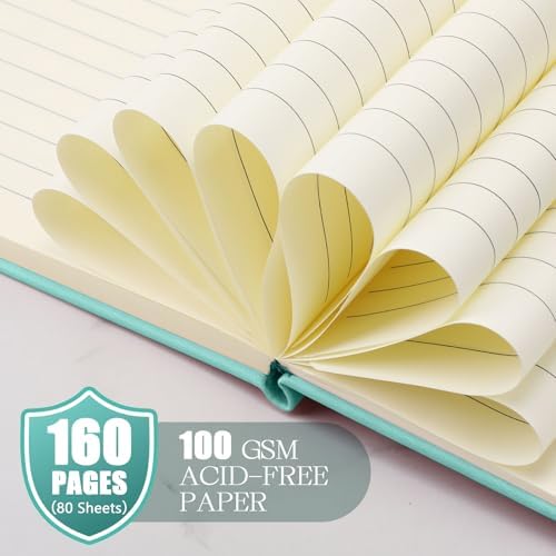 Laumoi 28 Pack A5 PU Leather Lined Notebook Journal, Rococo Color,Simple - Image 6