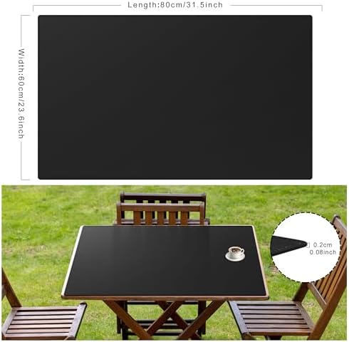 Cacoy 31.5" x 24" Leather Desk Mat, Large Desk Protector Mat, PU Leather Desk Pad, Non-Slip Large Gaming Mouse Pad, Desk Blotter, Desk Pads on Top of Desks, Home Office Desk Matt for Desktop (Black) - Image 2
