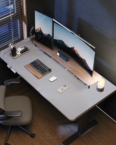 AFIING Large Desk Mat 55" x 24" - PU Leather Desk Pad Protector, Waterproof Non-Slip Extended Mouse Pad for Office Desk, Keyboard, Laptop and Home Workspace (Light Grey) - Image 6