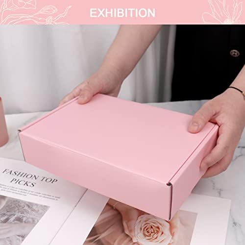 Shipping Boxes for Packaging 9x6x2", 20 Pack Pink Cardboard Boxes for Mailing, Shipping Mailer Boxes Medium for Small Business - Image 3