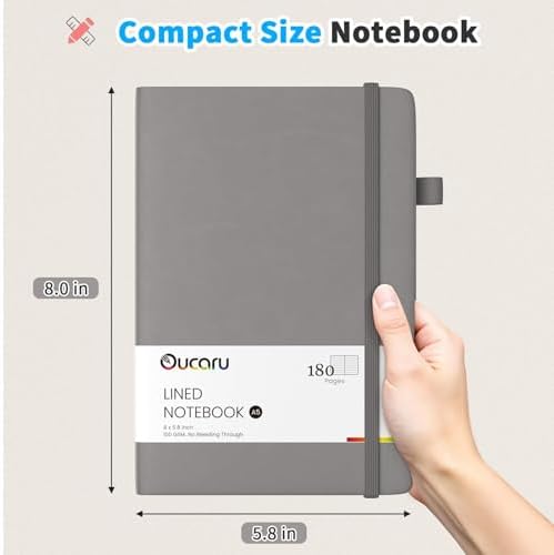 Oucaru 16 Pack Bulk Journal Notebook, A5 Lined Notebook Set, 180 Pages - Image 2