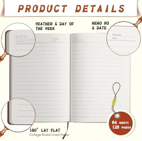 TaoBary A5 PU Leather Journals Bulk Colorful Tree Journal Notebook Soft Leather Cover Lined Ruled Writing Notebook for Back to School Office Group Team Volunteer(Assorted Colors,48 Pcs) - Image 3
