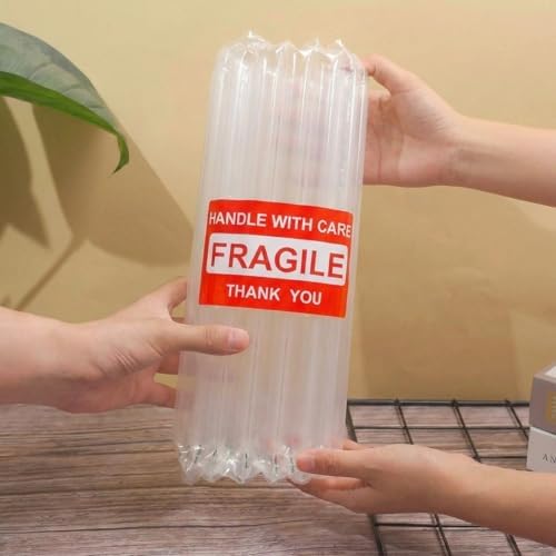 PerKoop 12'' x 700' Inflatable Air Pillows for Shipping Large Bubble Cushioning Wrap Packing with Pump Bubble Cushioning Wrap Roll with Fragile Stickers for Heavy Duty Moving Protection - Image 4