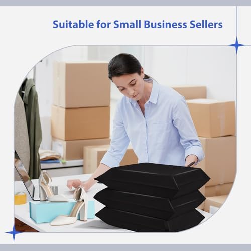 Fuxury Poly Mailers 17.7 X 22" 50 Pcs,Large Shipping Bags for Clothes,Black - Image 5