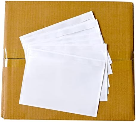 1000 PCS 7.5"x 5.5" Clear Self-Adhesive Packing List Envelopes - Plastic Shipping/Mailing Pouch Enclosed Bags for Packing Slips Invoice Label by INSAFEPACK
