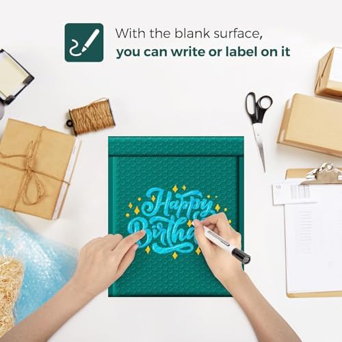 Fuxury Bubble Mailer Bulk 8.5 x 12" 250Pack Forest Green Padded Envelopes - Image 4