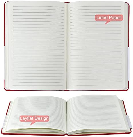 Coopay 48 Pack A5 Journal Notebooks Bulk, 160 Pages, 100GSM Thick Paper, 8.3 x 5.5 inch Hardcover Lined Leather Journals for Writing Office School Business,Bulk Notebook for Work Men Women (6 Colors) - Image 3