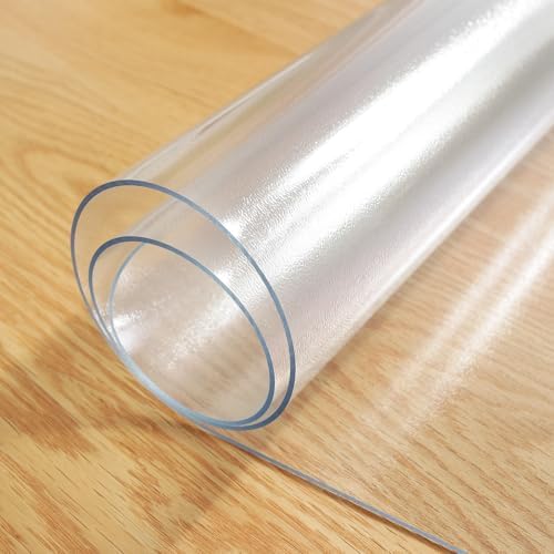 LovePads Frosted Table Cover Protector 18 x 42 in, 1.5mm Thick Plastic Mat - Image 7