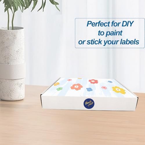 ROTCH 13x11x2'' Small Shipping Boxes, 25 Pack White, Corrugated Cardboard Mailers for Small Business (M13112-25-W) - Image 4