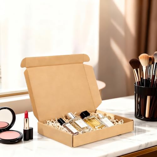 PHAREGE 100 Pack 7x5x1 inch Small Shipping Boxes, Brown Mailing Boxes - Image 3