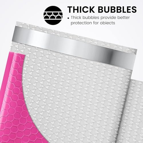 Fuxury Bubble Mailers 6x10" Pink Padded Envelopes 9600 Pack Bulk Pallet - Image 3